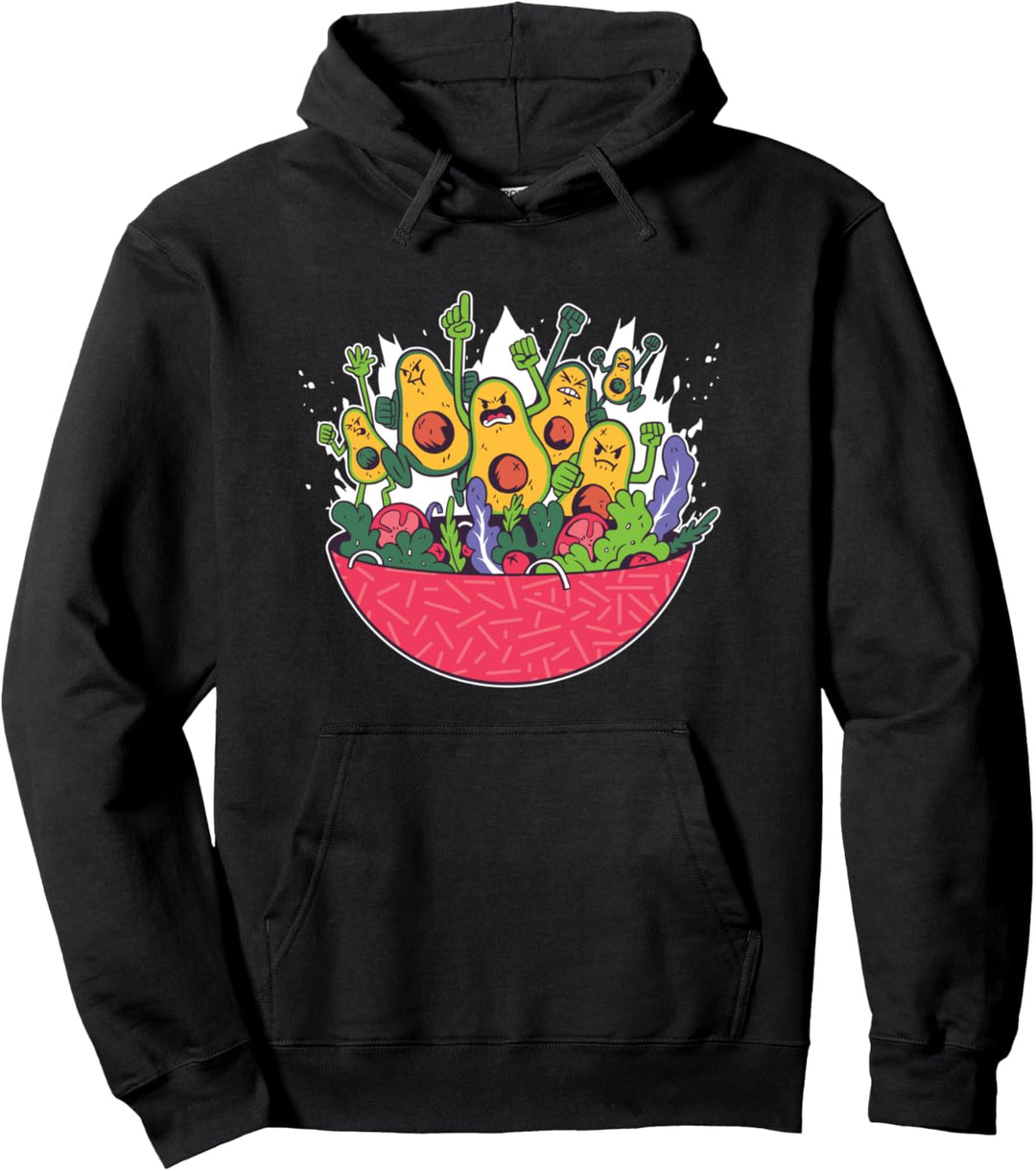 Lustiger Avocado Pullover Hoodie