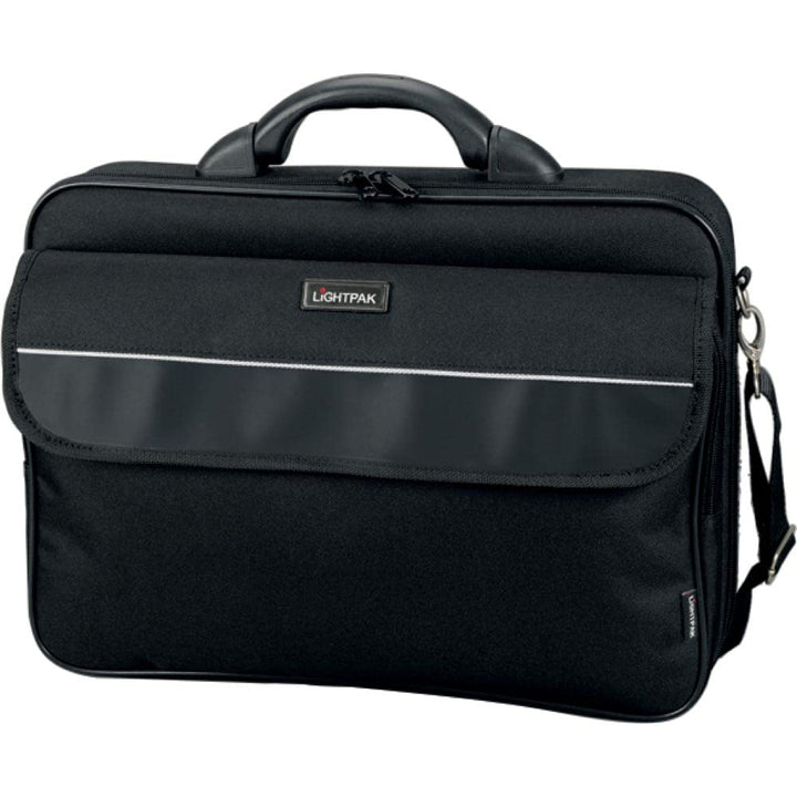Lightpak Laptoptasche Elite S für 15 Zoll Notebooks, Umhängetasche aus Polyester mit Organizer-Fach