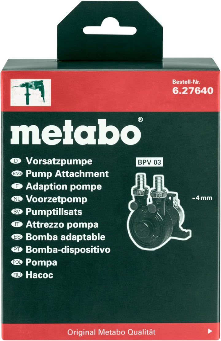 Metabo Vorsatzpumpe BPV 03 (627640000) Grösste Förderleistung: 3000 l/h, Grösste Saughöhe: 4 m, Grös