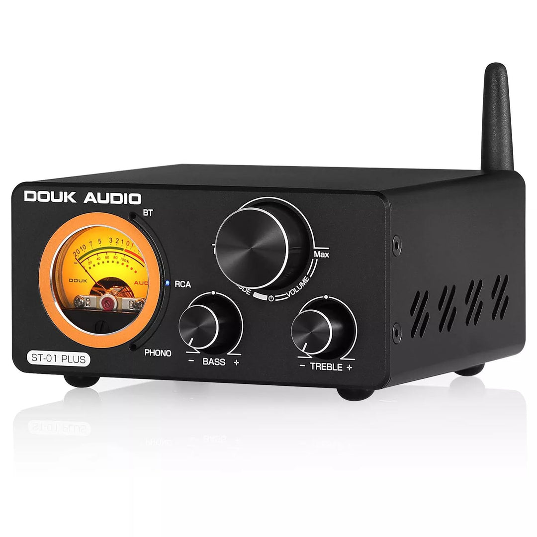 HiFi Bluetooth TPA3255 Digitaler Verstärker VU Meter Plattenspieler Stereo Amplifier (ST-01 Plus) ST