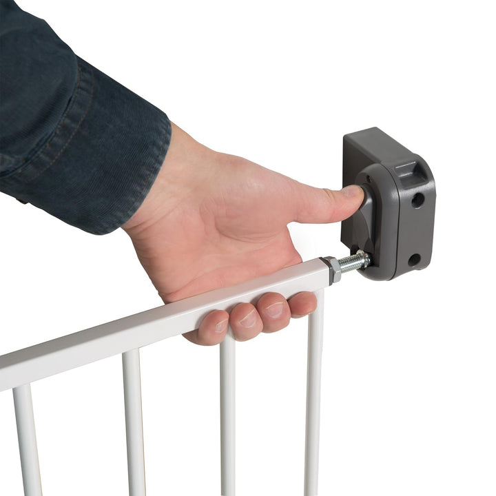 roba Türschutzgitter 'Easy Step', Metall Schutzgitter weiss, extra hoch, variable Breite 60-97cm