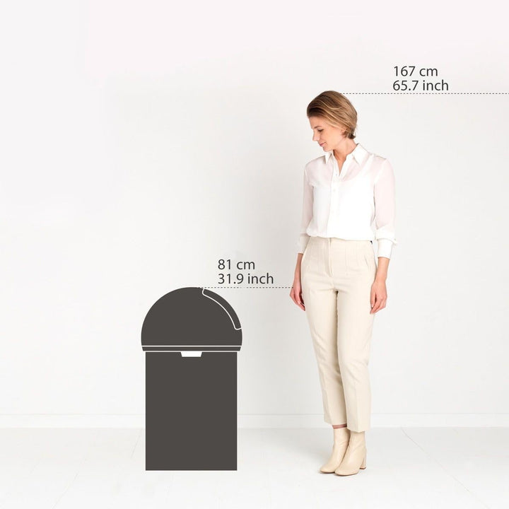 Push Bin 60 L/Brilliant Steel chrom, chrom
