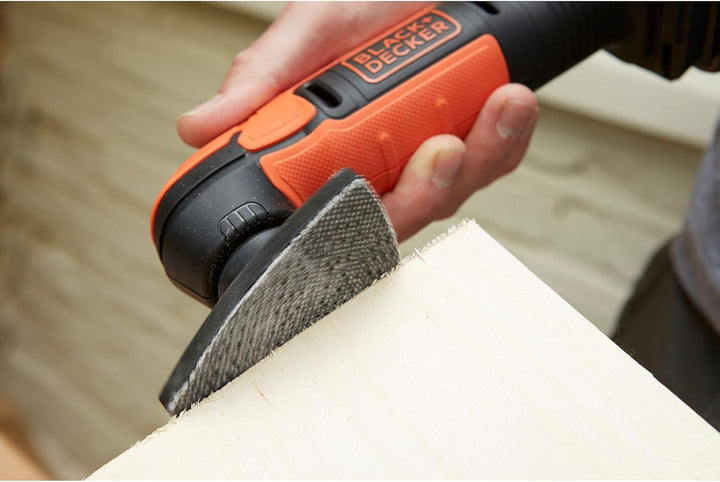 BLACK+DECKER Schnurloser Detailschleifer – dreieckiges Tablett 89 mm – 1 Akku – 40 Minuten mit einer