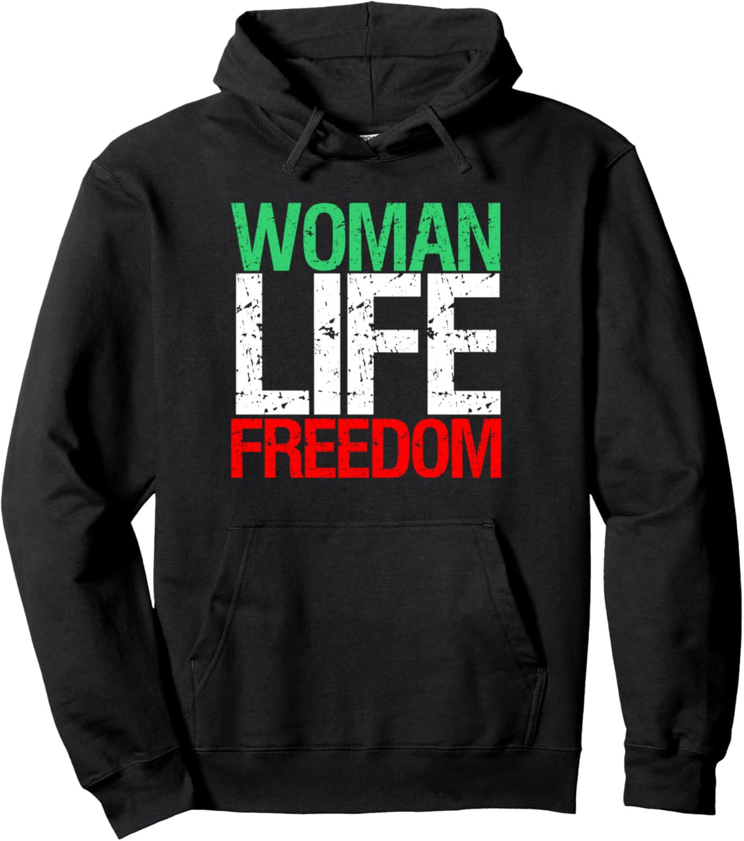 Woman Life Freedom Iran Patriotischer Slogan Pullover Hoodie