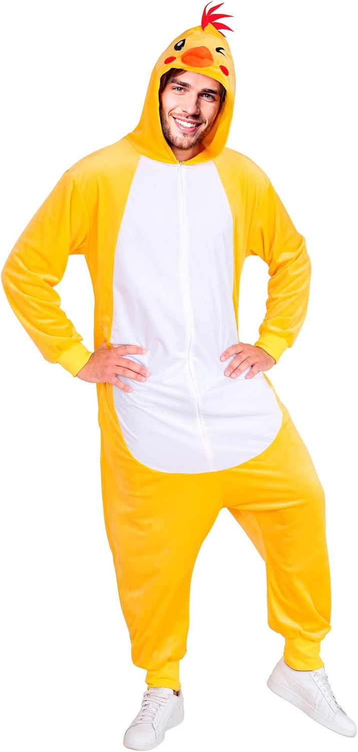 W WIDMANN MILANO Party Fashion - Süssigkeiten Monster Jumpsuit für Erwachsene, türkiser Plüsch Overa