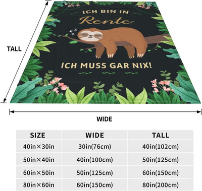 G-dake Ich bin in Rente Geschenk,Ruhestand Rentner Abschied Geschenke Abschiedsgeschenk Faultier Kus