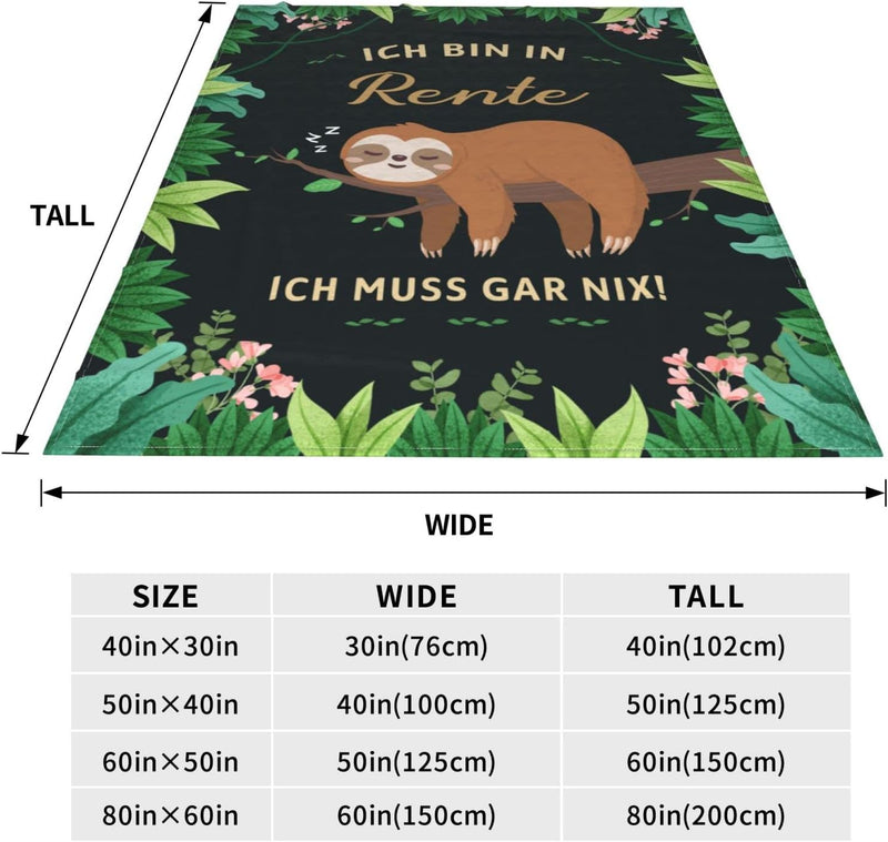 G-dake Ich bin in Rente Geschenk,Ruhestand Rentner Abschied Geschenke Abschiedsgeschenk Faultier Kus