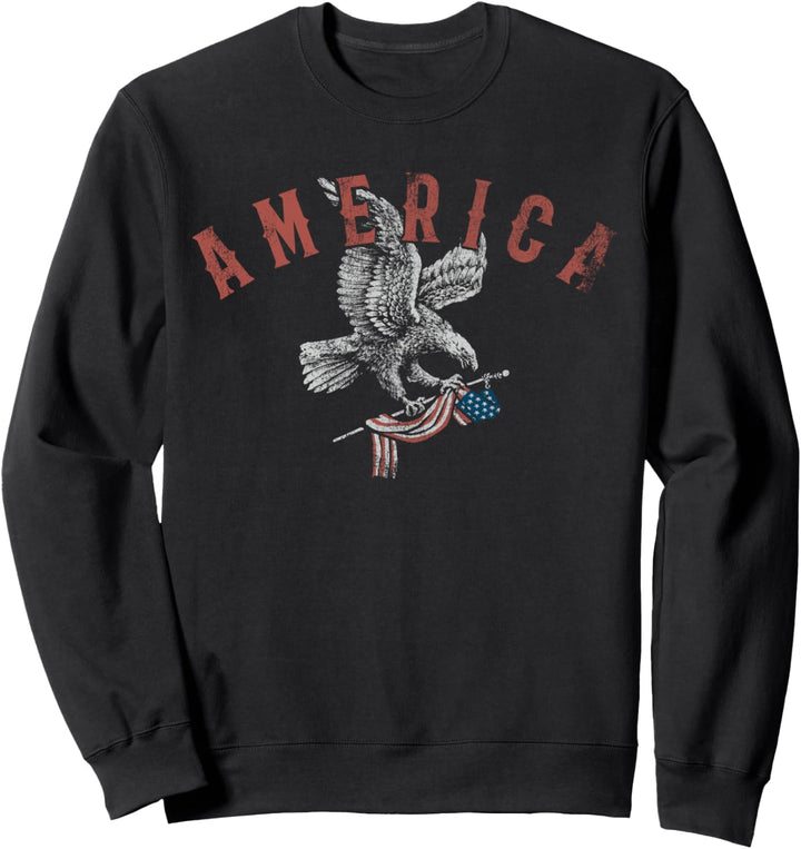 Trendy America Eagle Flag Sweatshirt