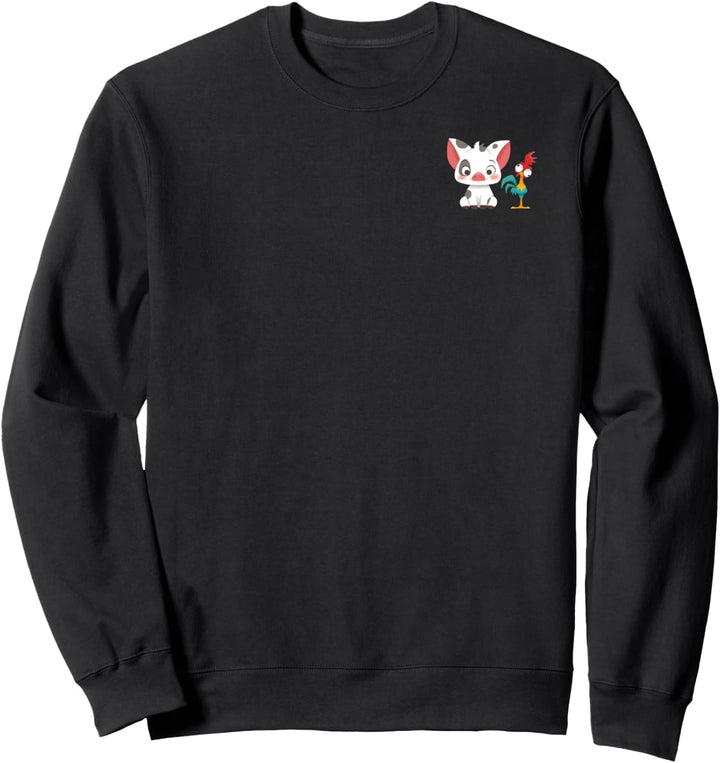 Disney Moana Pua And Hei Hei Cartoony Sweatshirt