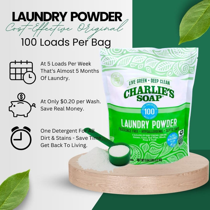 Charlies Seife Waschpulver 40 oz 1 1.20 kg (1er Pack)