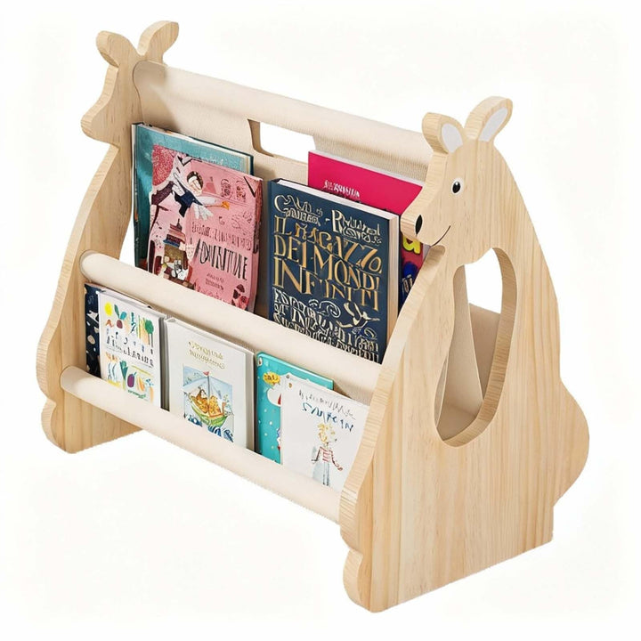 Kinder Bücherregal aus Holz,Geräumiges Bücherregal fürs Kinderzimmer Kinderregal für Bücher Spielzeu