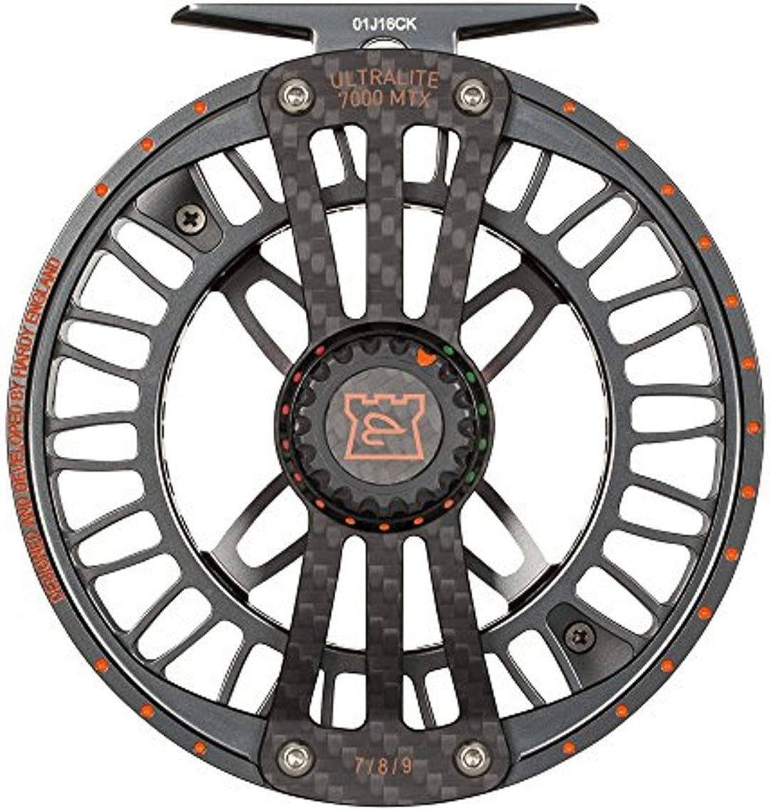 Hardy Ultralite MTX Fly Angelrolle, Unisex-Erwachsene, Ultralite MTX 3/4/5 Titan/Orange, 3/4/5 Titan