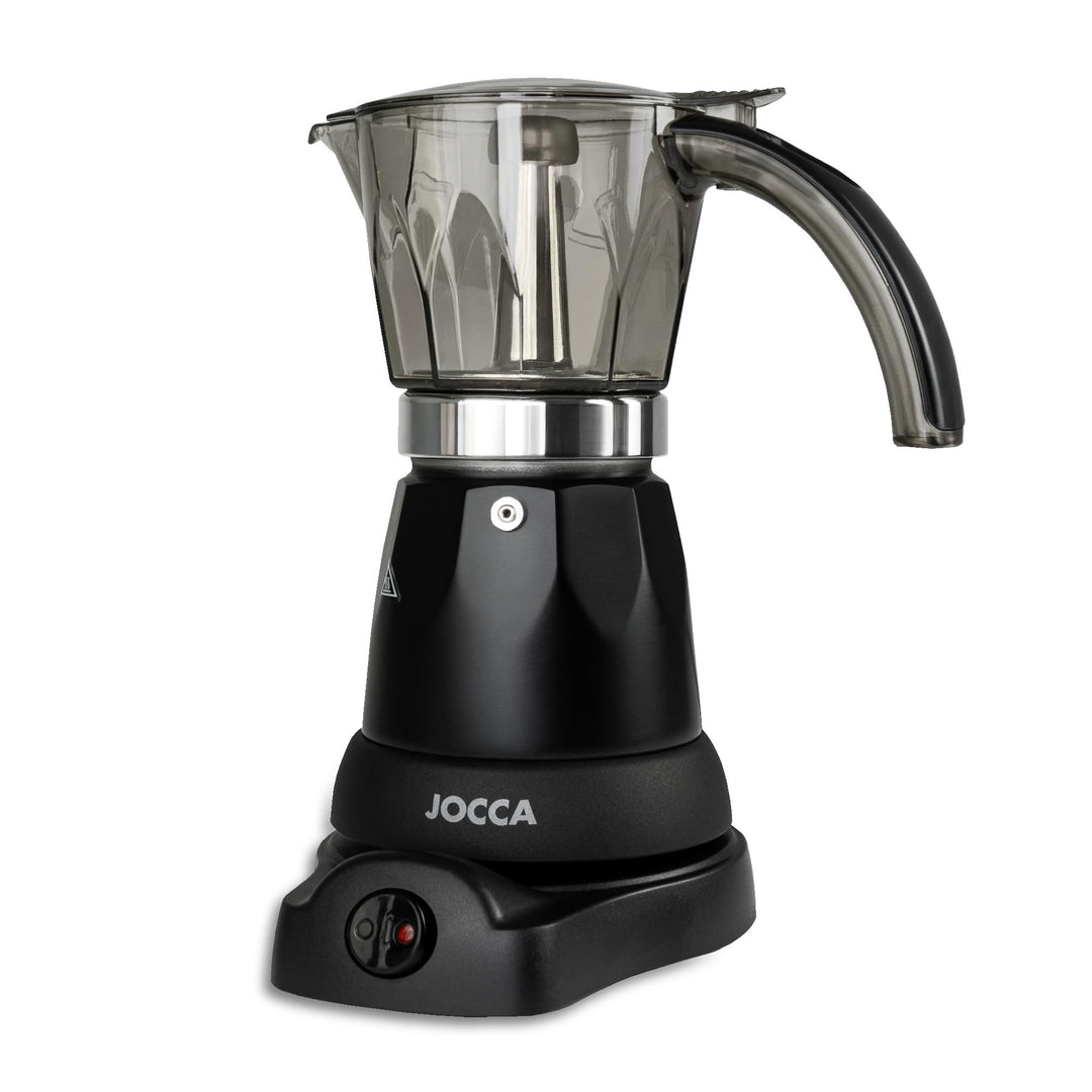 Jocca - Caffettiera elettrica wireless con capacità 6 tazze | Gira sulla base fino a 360º | manico c