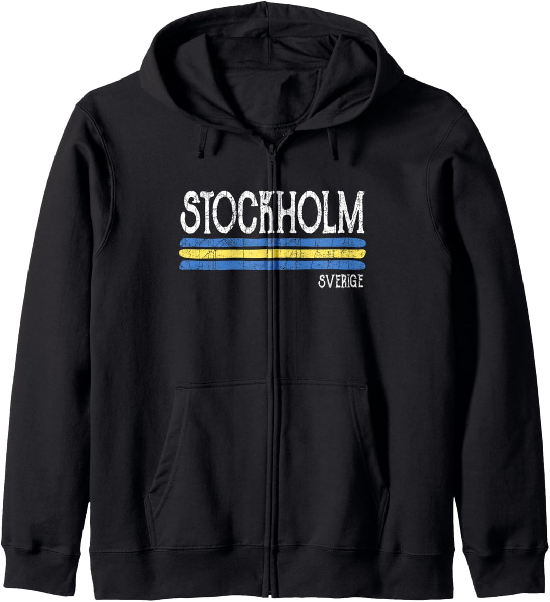 Vintage Stockholm Schweden Schwedisch Sweden Kapuzenjacke