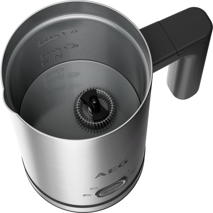 AEG Milchaufschäumer MF5-1-6ST 5000 – Edelstahl, doppelte Funktion, für Latte Macchiato, Cappuccino,