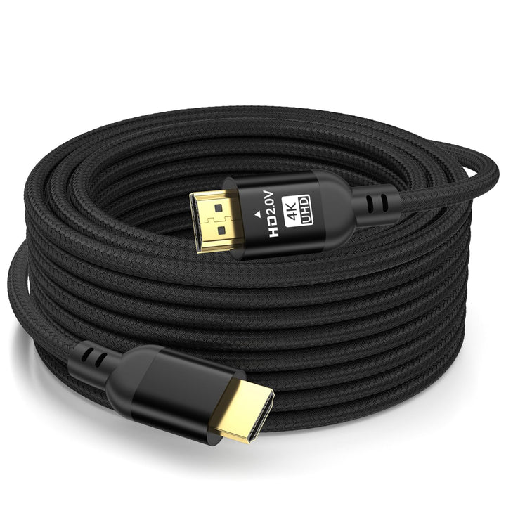 Diyanisly 4K HDMI Kabel 20M, 18Gbps Hohe Geschwindigkeit Geflochtenes HDMI 2.0 Kabel, Unterstützt 4K