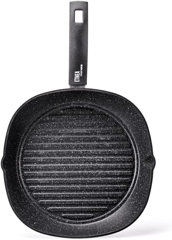 Moneta Etnea Evolution Grillpfanne 28 x 28 cm, auch für Induktion, 100% Made in Italy Induktion 28*2