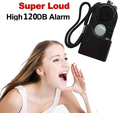 Sirenen, Taschenalarm【2 Stück 】 120 db Persönlicher Alarm mit LED Mini-Personenalarm-Infrarotalar No