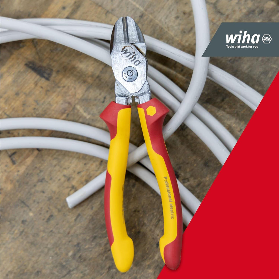 Wiha VDE Hochleistungs-Seitenschneider BiCut Industrial mit DynamicJoint® 200mm, umschaltbar 200% Po