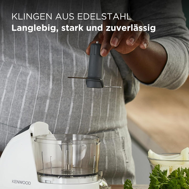 Kenwood Zerkleinerer CH180B, leistungsstark und kompakt, 2 Geschwindigkeiten, 350ml Behälter für 150