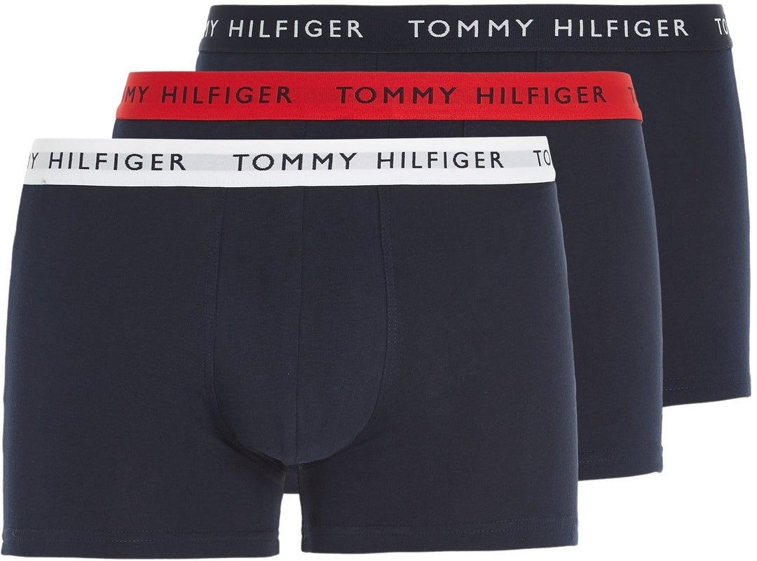 Tommy Hilfiger Herren 3er Pack Boxershorts Trunks Unterwäsche S Mehrfarbig (Desert Sky/White/Primary