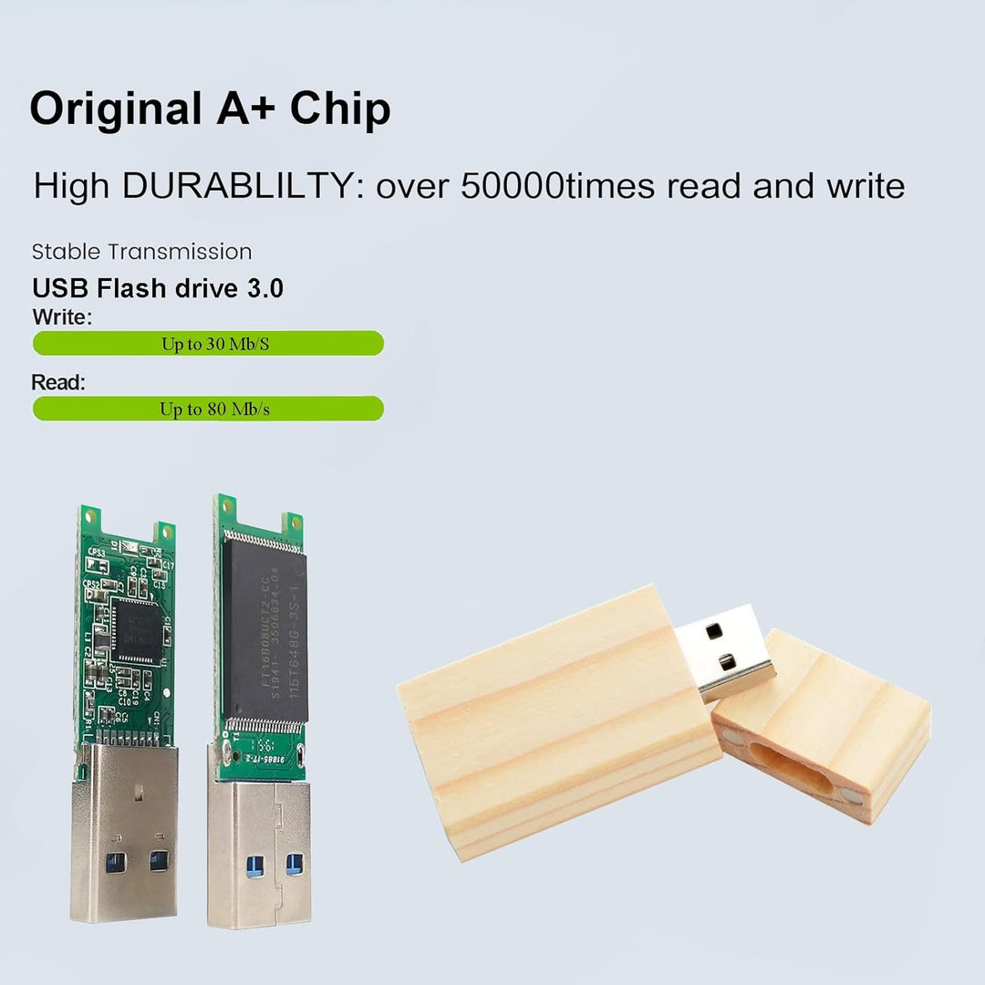 5-Pack 32GB USB Flash Drive Ahorn Holz 3.0 USB Flash Drive Memory Stick Datenspeicherung Pendrive Di