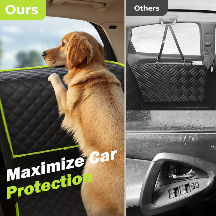 pecute Hundedecke Auto Rückbank mit Harter Unterseite 136 * 60 cm, 2025 Hunde Autositz Rückbank, Mob