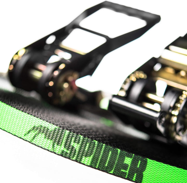SPIDER SLACKLINE - Kit Longline Fly Line 50, Slackline 45 m, Mandingo-Ratsche slow release XL, weiss