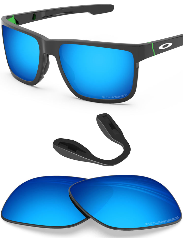 BlazerBuck Anti-salz Polarisierte Ersatzgläser für Oakley Crossrange OO9361 Eisblau Polarisiert, Eis