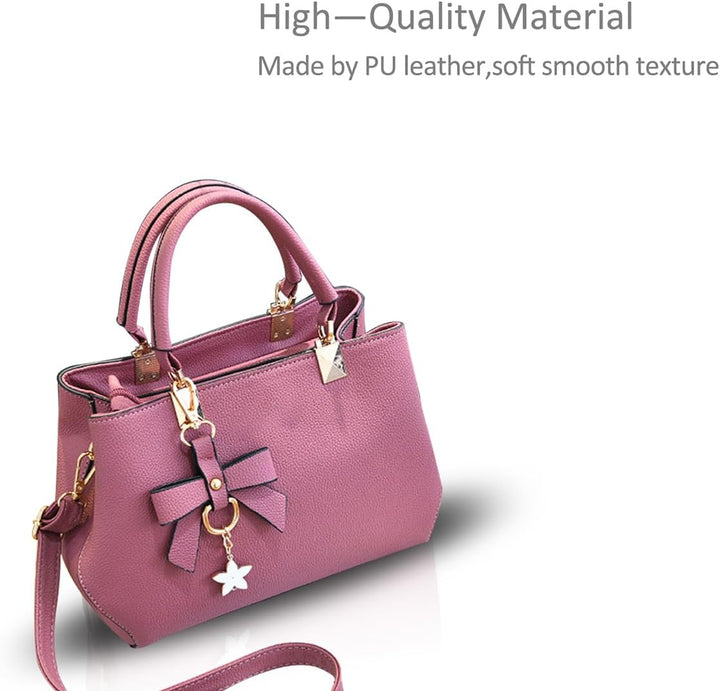 NICOLE & DORIS Damen Handtaschen Designer Tasche Elegante Frauen Umhängetasche PU Leather Shopper He