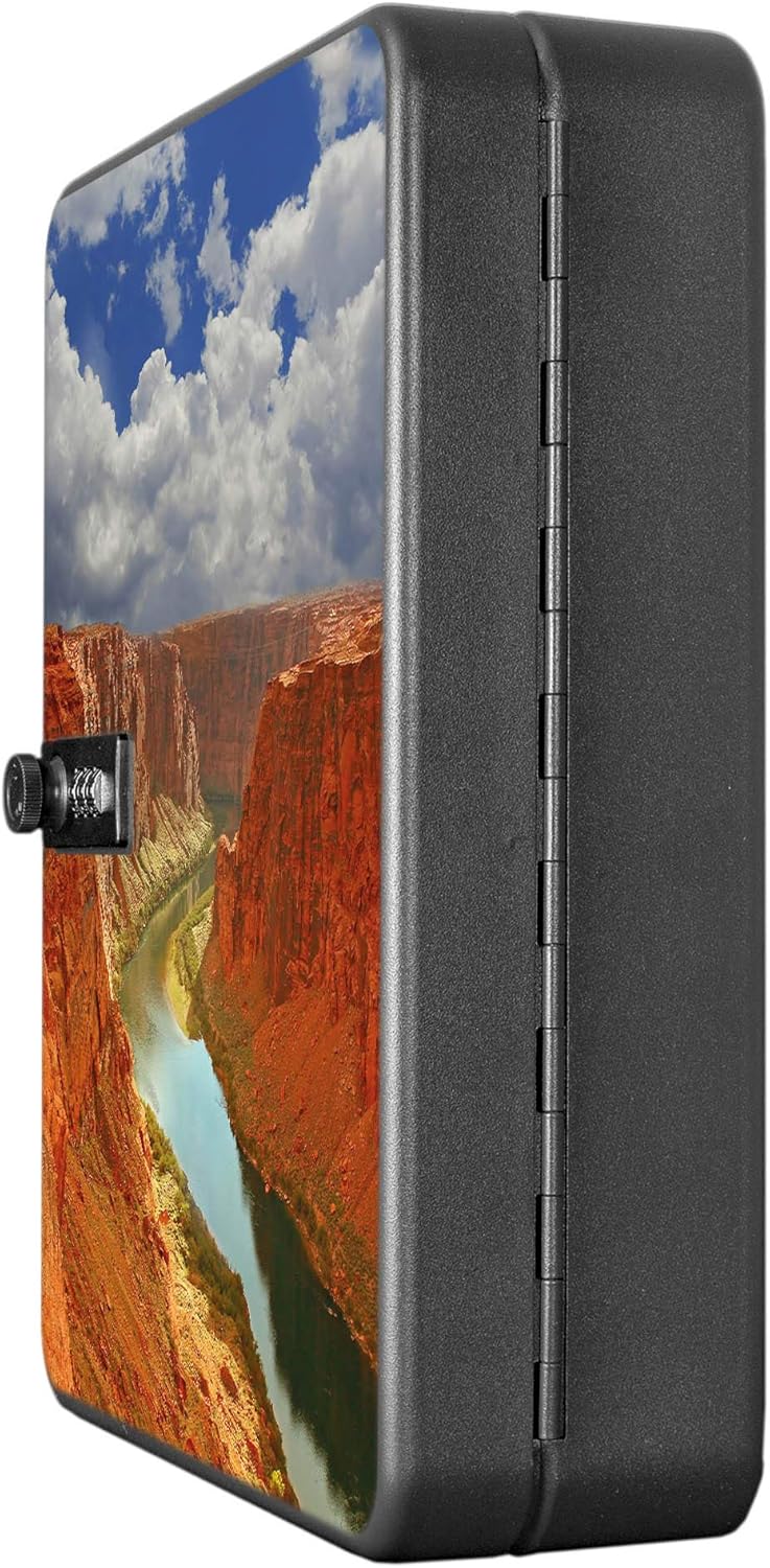 banjado® Burg-Wächter® abschliessbarer Schlüsselkasten mit Motiv Grand Canyon für 36 Schlüssel - Sch