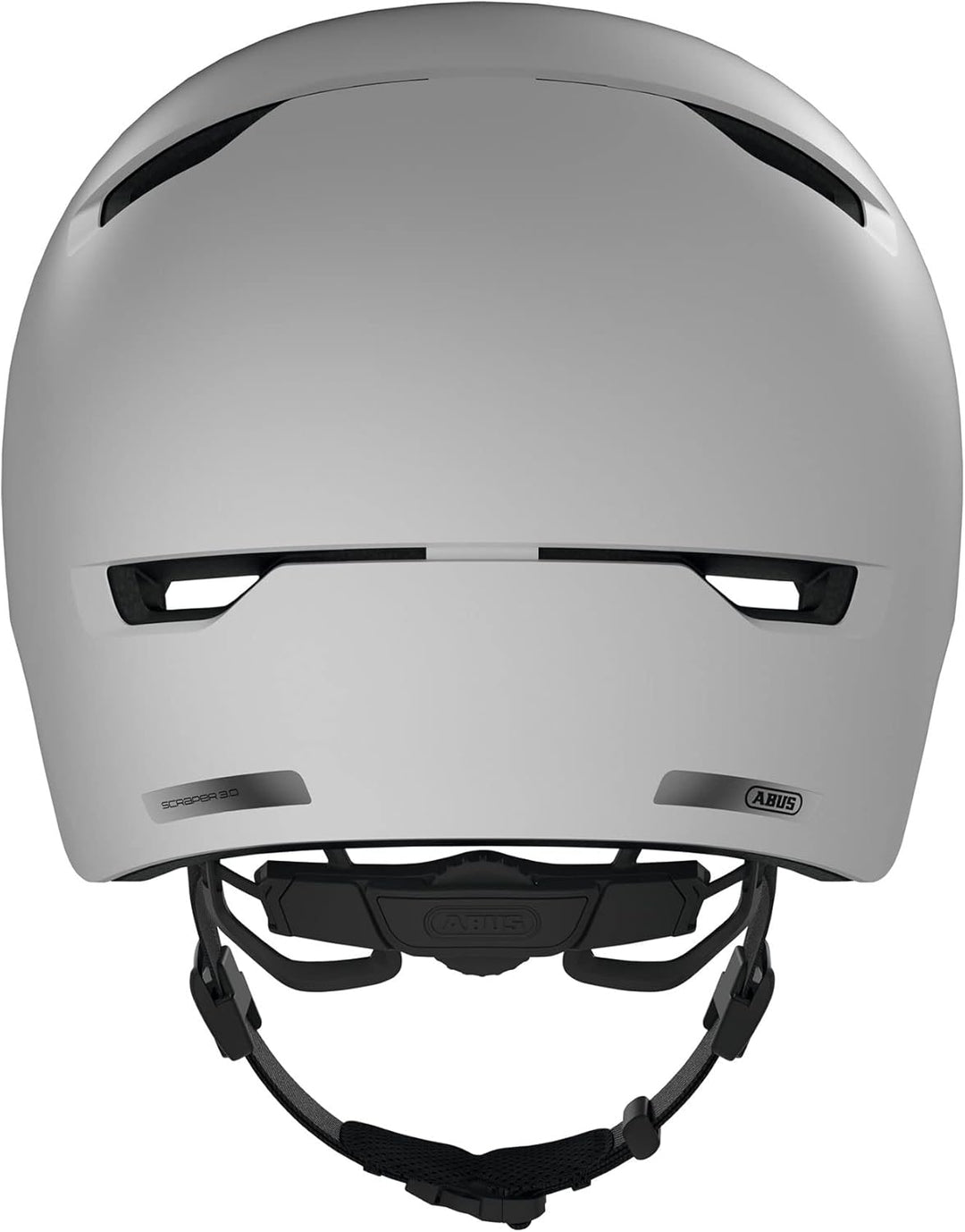 ABUS Stadthelm Scraper 3.0 - Robuster Hartschalen-Fahrradhelm L (57-61 cm) Weiss (polar matt), L (5
