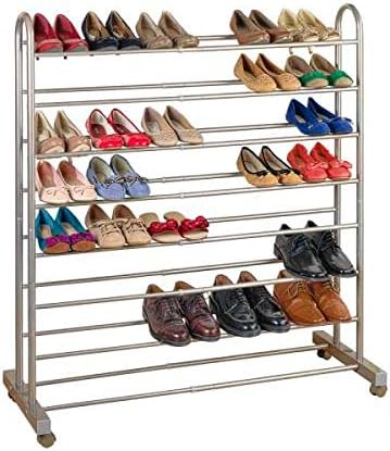 WENKO Schuhregal Mod. Giant ausziehbar mit 4 Rollen Braun