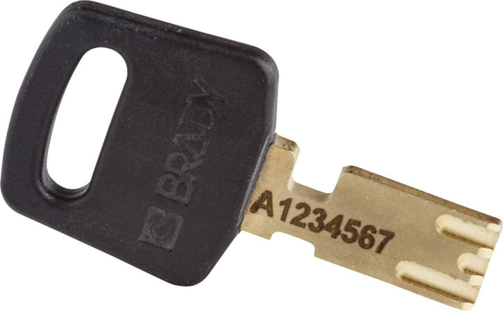 Brady (NYL-BLK-38PL-KA3PK) SafeKey Nylon Lockout-Vorhängeschloss Mit Nylon Bügel 38.00 mm Schwarz KA