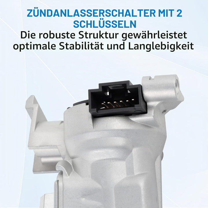 Zündschalter mit Sperrschlüssel für 1,4 l, 1,8 l, 2,0 l 2006–2011, 1K0905841, 1K0905851B, 1K0905865