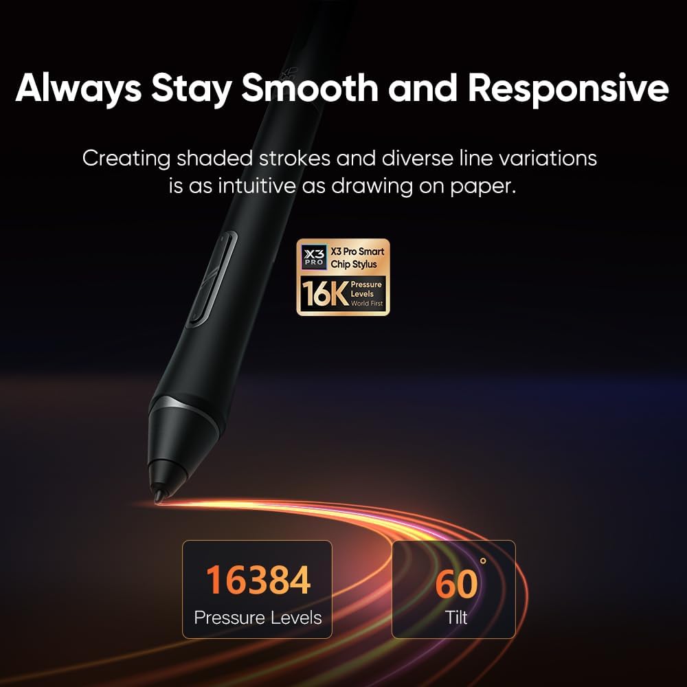 XPPen Artist 22 Pro (Gen 2) Grafiktablett mit 2,5 K QHD-Bildschirm, 54,8 cm (21,5 Zoll) Zeichnungsdi