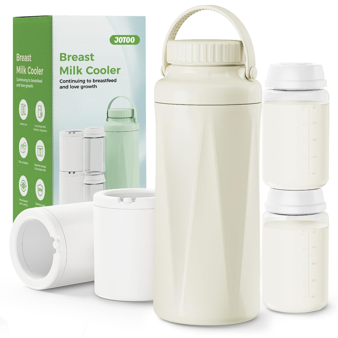 Tragbarer Muttermilch-Kühler – 24H+ Frische durch 360°-Kühlung, 650ml BPA-frei, Isolierte Milchflasc