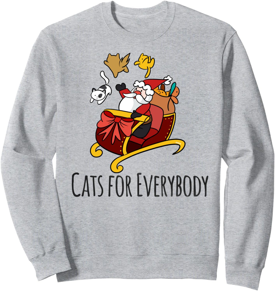 Cats for Everybody Katzen Weihnachten Lustig Fun Katze Xmas Sweatshirt