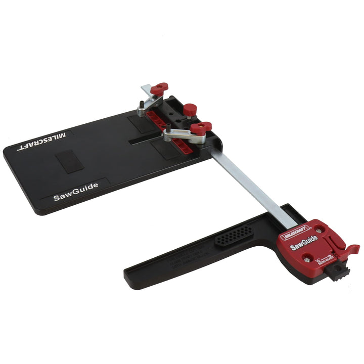 Milescraft 1403 Universal-Sägeführung für Kreis- und Stichsägen, Längsführung ausziehbar 35 cm, schn