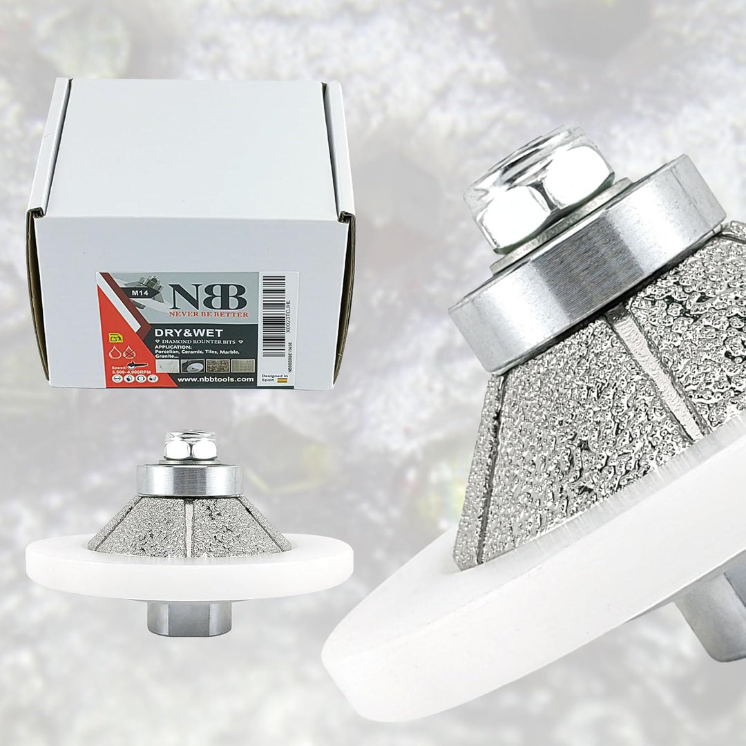 NBB Diamant-Profilscheibe Diamantfräser Fräsbohrer Trennreibahle Profilierungs-Bit für Porzellan Fli