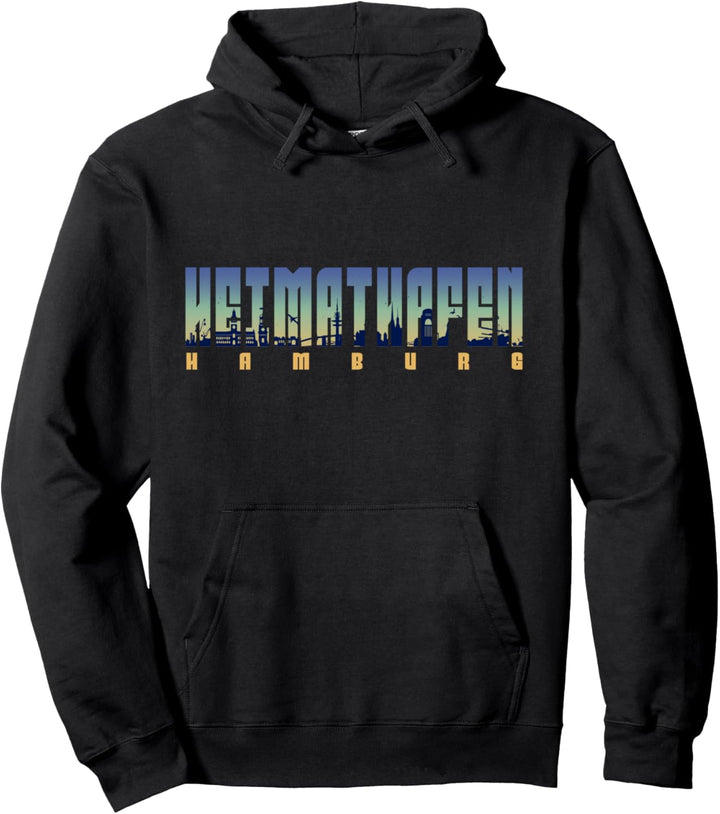 Hamburg Heimathafen Hafen Skyline Souvenir Pullover Hoodie