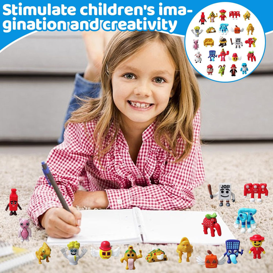Steal a Brainrot Spielfiguren Puppenfiguren, 24pcs Mini Steal a Brainrot Figuren Set, Steal a Brainr