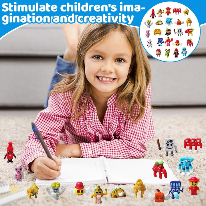 Steal a Brainrot Spielfiguren Puppenfiguren, 24pcs Mini Steal a Brainrot Figuren Set, Steal a Brainr