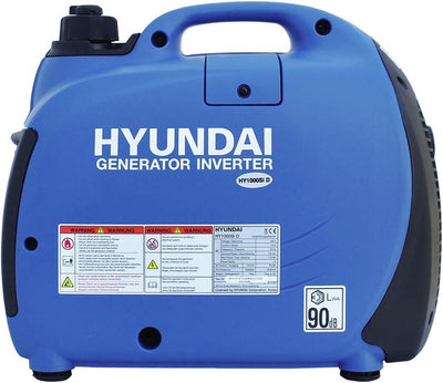 HYUNDAI Inverter Stromgenerator HY1000Si D, mobiler Notstrom-Generator, Notstromaggregat, 1 kW Strom