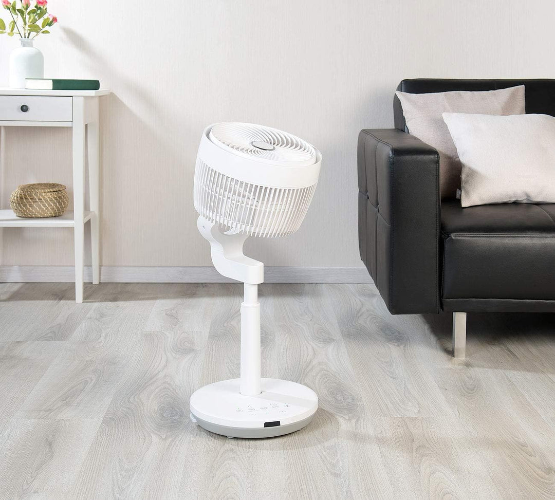 Sichler Haushaltsgeräte 3D Ventilator: Höhenverstellbarer 3D-Raumventilator & Luftzirkulator, Ø 22 c