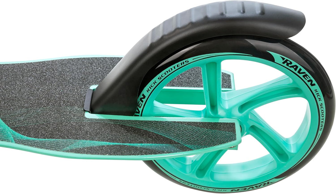 Raven Scooter, Roller, Tretroller, Kinderroller, 200mm mit Handbremse Anabel Black/Mint, Anabel Blac