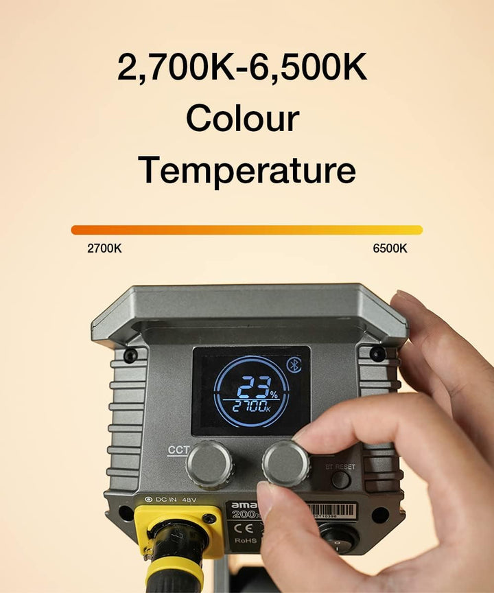 Aputure Amaran 200x S - Zweifarbige COB-Videoleuchte, Kompakte, Leichte LED Punktlichtquelle, 100W 2