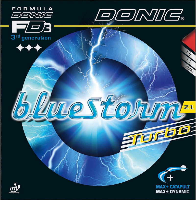 DONIC Tischtennisbelag Bluestorm Z1 Turbo Rot 19.0 Millimeter, Rot 19.0 Millimeter