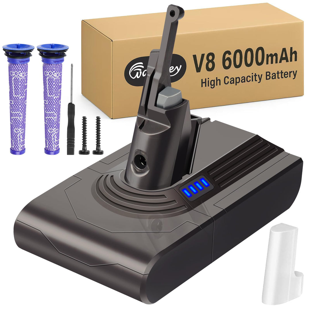 Neue Waitley 6000mAh Ersatzakku für Dyson V8 Akku Für Dyson SV10 V8 Absolute Animal Motorhead Fluffy