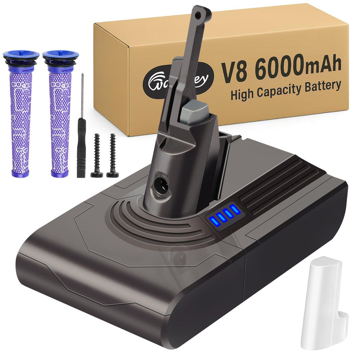 Neue Waitley 6000mAh Ersatzakku für Dyson V8 Akku Für Dyson SV10 V8 Absolute Animal Motorhead Fluffy